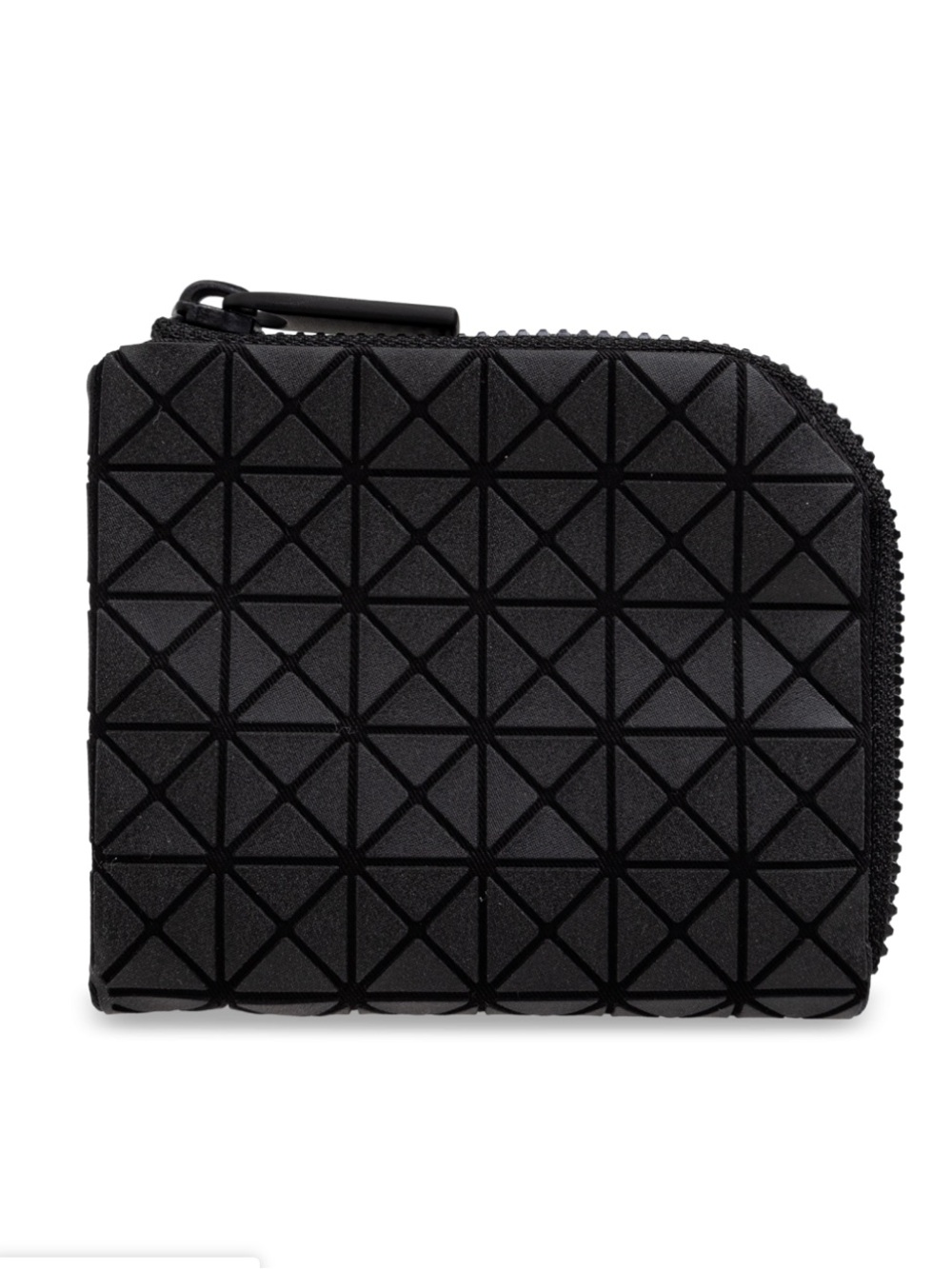Bao Bao Issey Miyake Geometric Textured Zip Wallet in Black